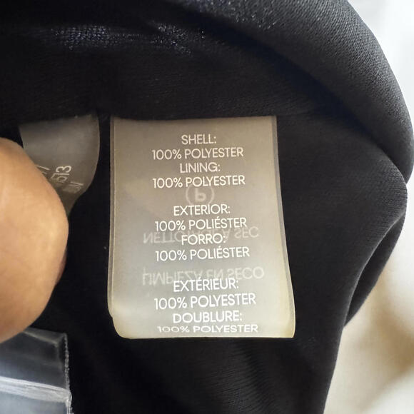 #105 KARL LAGERFELD Black and White Polka Dot Casual Dress - Picture 2 of 7